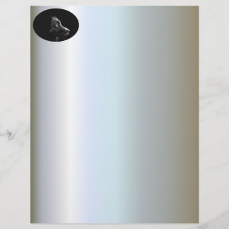 Schwarzer Hund beobachten