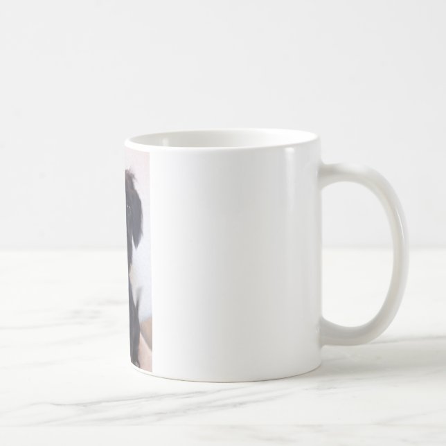 Schwarzer Hund Kaffeetasse (Rechts)