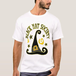 Schwarzer Hut-Gesellschafts-T - Shirt