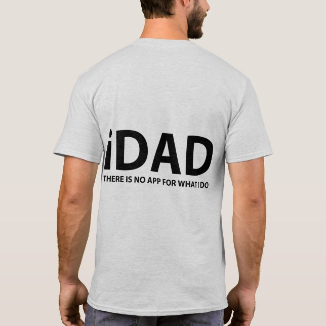 Schwarzer "iDAD"-T - Shirt (Rückseite)
