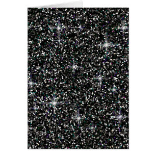 Schwarzer irisierender Glitzer