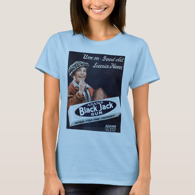 Schwarzer Jack-Gummi-T - Shirt (Vorderseite)