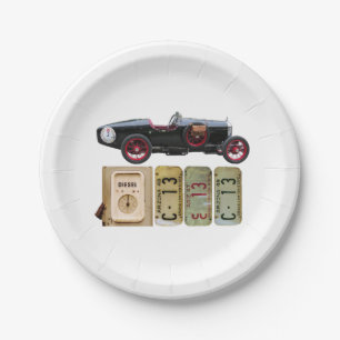Schwarzer Jahrgang Pappteller