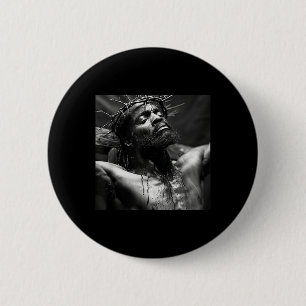 Schwarzer Jesus, Christentum, Kirche, Christus, Je Button