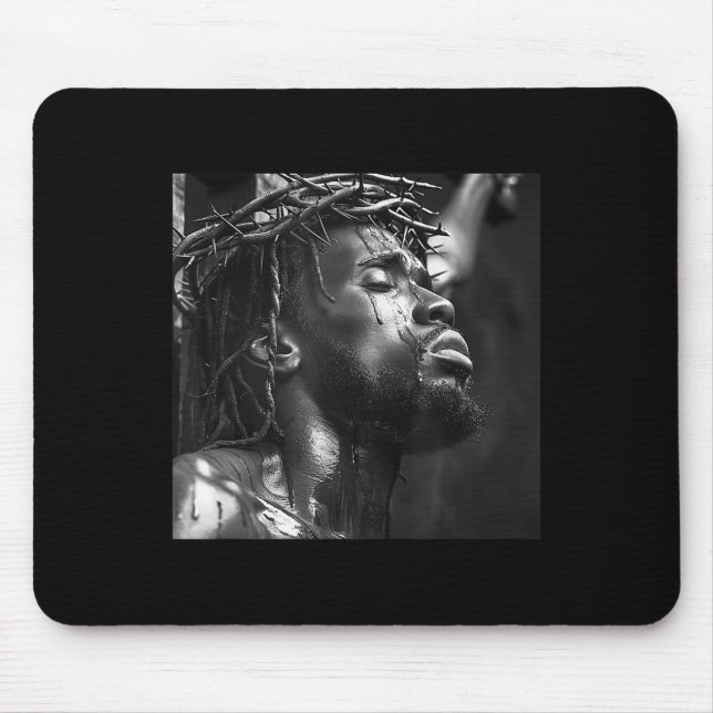 Schwarzer Jesus, Christentum, Kirche, Christus, Je Mousepad (Vorne)