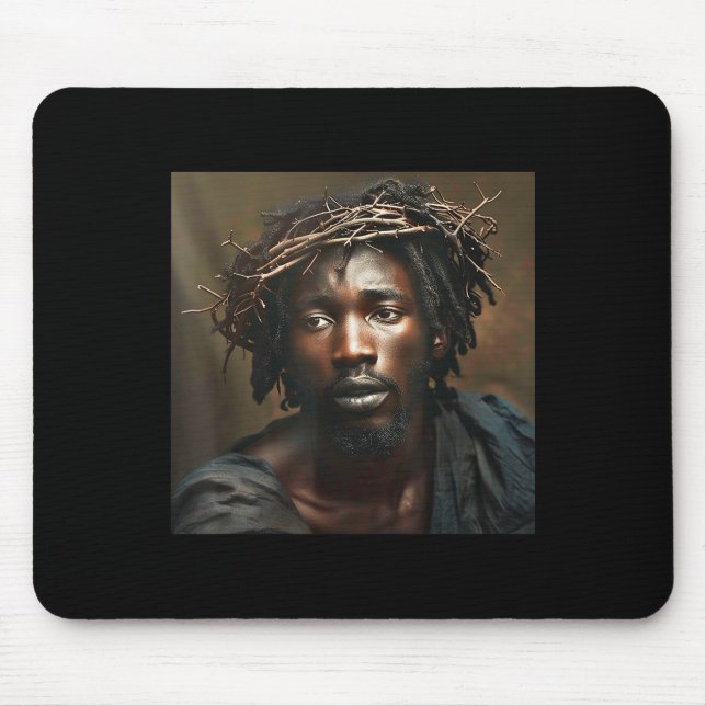 Schwarzer Jesus, Christentum, Kirche, Christus, Je Mousepad (Vorne)