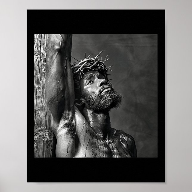 Schwarzer Jesus, Christentum, Kirche, Christus, Je Poster (Vorne)
