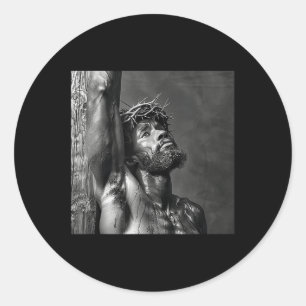 Schwarzer Jesus, Christentum, Kirche, Christus, Je Runder Aufkleber