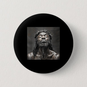 Schwarzer Jesus, Christus, Kirche, Christus, Jesus Button