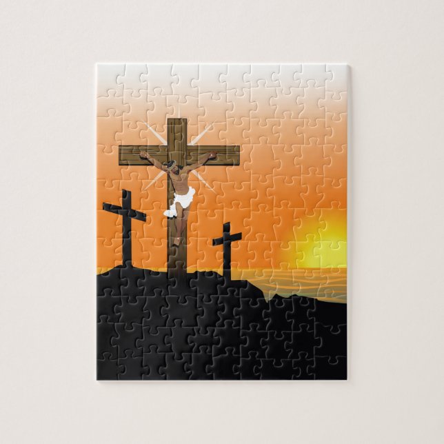 Schwarzer Jesus Christus Puzzle (Vertikal)