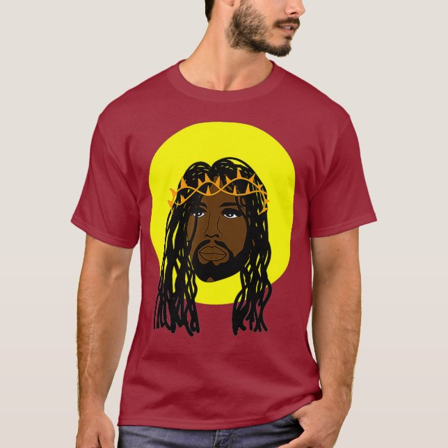 Schwarzer Jesus ist ein afrikanischer Religiöser T-Shirt (Vorderseite)