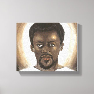 Schwarzer Jesus-Leinwand Leinwanddruck