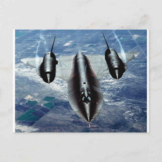 Schwarzer Jet Postkarte (Vorderseite)