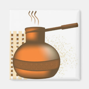 Schwarzer Kaffee Magnet