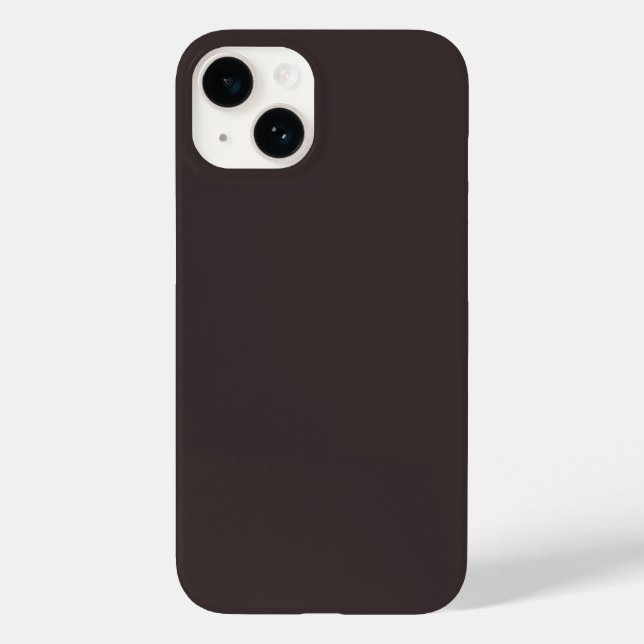 Schwarzer Kaffee (Vollfarbe) Case-Mate iPhone Hülle (Rückseite)