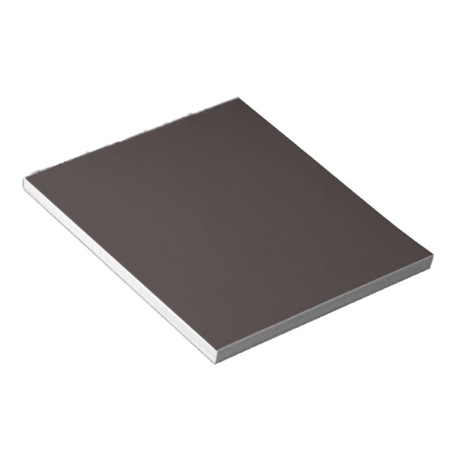 Schwarzer Kaffee (Vollfarbe) Notizblock (angewinkelt)