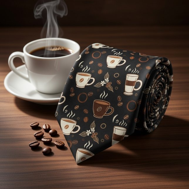 Schwarzer Kaffeeliebhaber Krawatte (Von Creator hochgeladen)