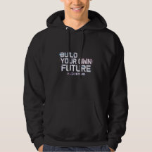 Schwarzer Kapuzenpullover