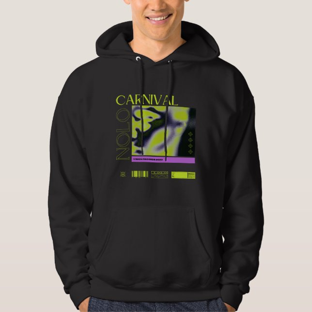 Schwarzer Karneval (Unisex) Hoodie (Vorderseite)