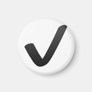 Schwarzer Karo Mark - Emoji Magnet