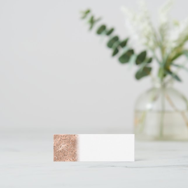 Schwarzer Käse Leopard Hautfarbe Muster Tier Mini Visitenkarte (Stehend Vorderseite)