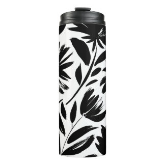 Schwarzer Kasten: Vintages Chrysanthemum Thermosbecher