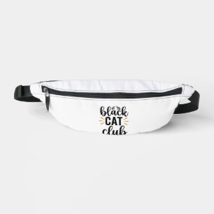 Schwarzer-Katzen-Club Vintage-Katzenliebhaber-Vekt Bauchtasche