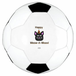 Schwarzer Katzen-Meow-A-Ween-Fußball-Ball Fußball