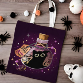 Schwarzer Katzengeist in Flasche gefangen - Niedli