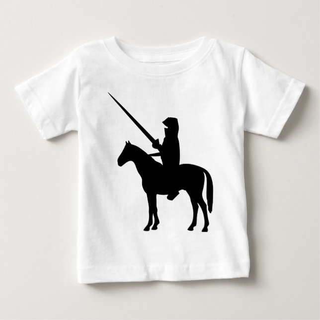 Schwarzer Knight Baby T-shirt (Vorderseite)