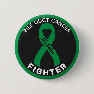 Schwarzer Knopf für Bile Duct Cancer Fighter Ribbo Button