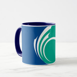 Schwarzer Kombi-Becher mit Flagge von Ottawa, Kana Tasse
