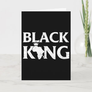 Schwarzer König Afrikanische Karte Schwarzer Stolz