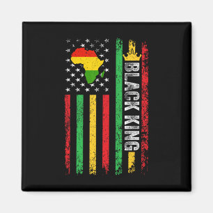 Schwarzer König Melanin Afrikanisch-Amerikanische Magnet
