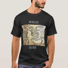 Schwarzer Kraken-T - Shirt