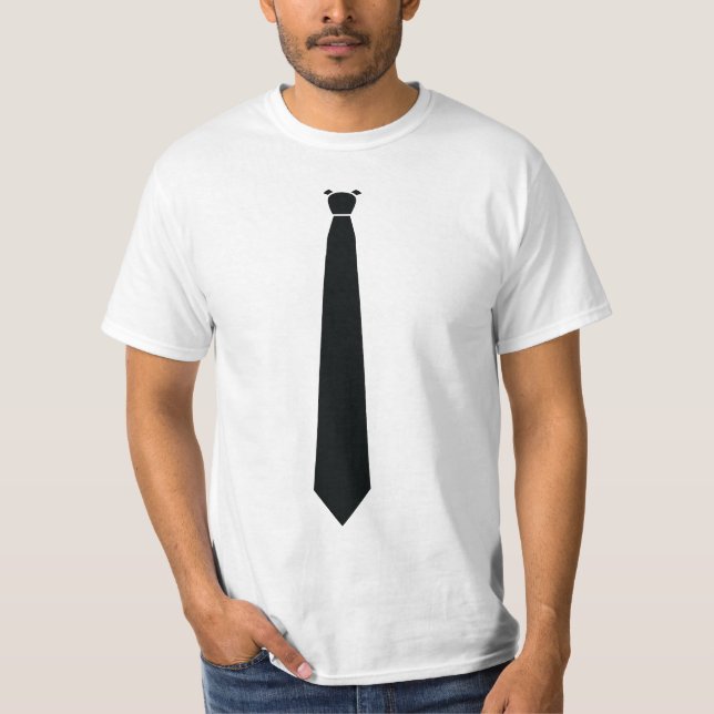 Schwarzer Krawatten-Abendanzug-lustiger T - Shirt (Vorderseite)
