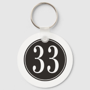 Schwarzer Kreis #33 Schlüsselanhänger