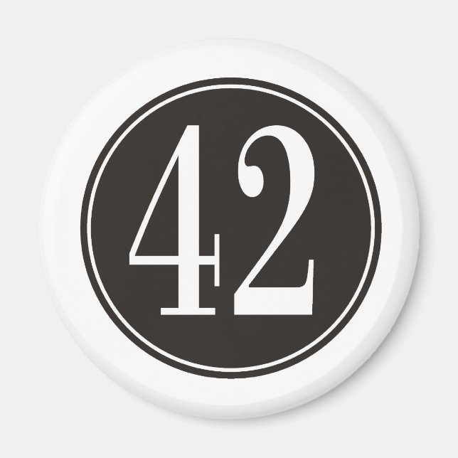 Schwarzer Kreis #42 Magnet (Vorne)