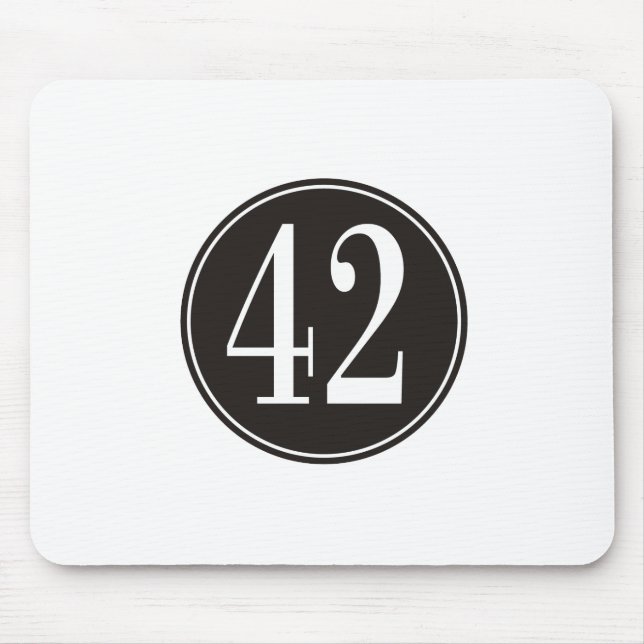 Schwarzer Kreis #42 Mousepad (Vorne)