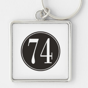 Schwarzer Kreis #74 Schlüsselanhänger