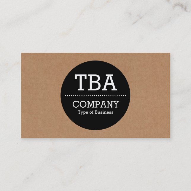 Schwarzer Kreis v2 - Sammelpack Visitenkarte (Vorderseite)