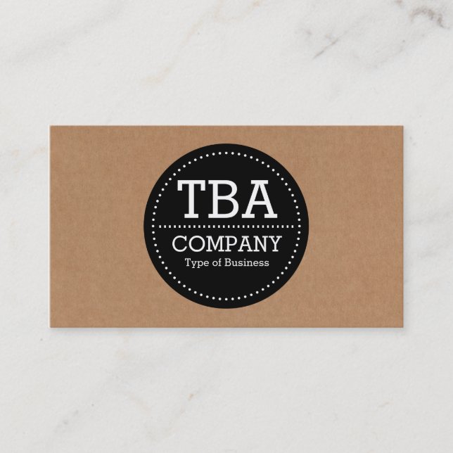 Schwarzer Kreis v3 - Sammelpack Visitenkarte (Vorderseite)