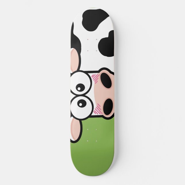 Schwarzer Kuhskateboard Skateboard (Vorderseite)