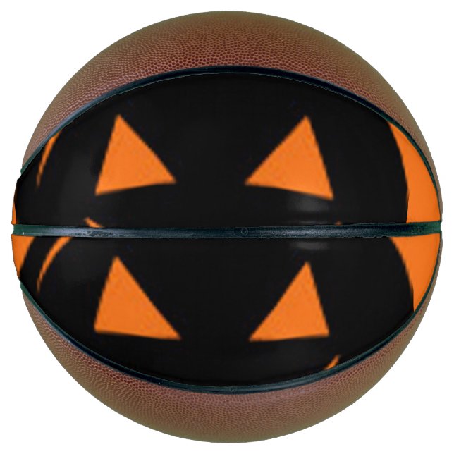 Schwarzer Kürbis Basketball (Vorderseite)