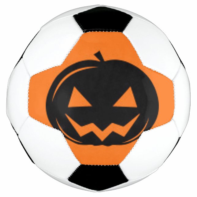 Schwarzer Kürbis Fußball (Vorderseite)