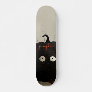 Schwarzer Kürbis Skateboard