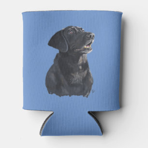 Schwarzer Lab Dog Art kann färben Dosenkühler