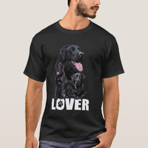 Schwarzer Lab Liebhaber Schwarzer Labrador Retriev T-Shirt