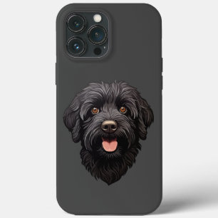 Schwarzer Labradoodle-Hund Case-Mate iPhone Hülle
