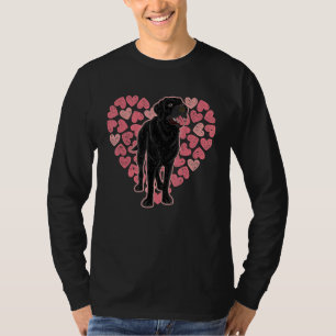 Schwarzer Labrador Besitzer Tierherzen Hund Schwar T-Shirt